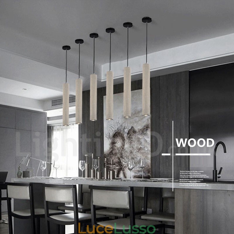 Lampada a sospensione moderna contemporanea in cemento a 1 luce