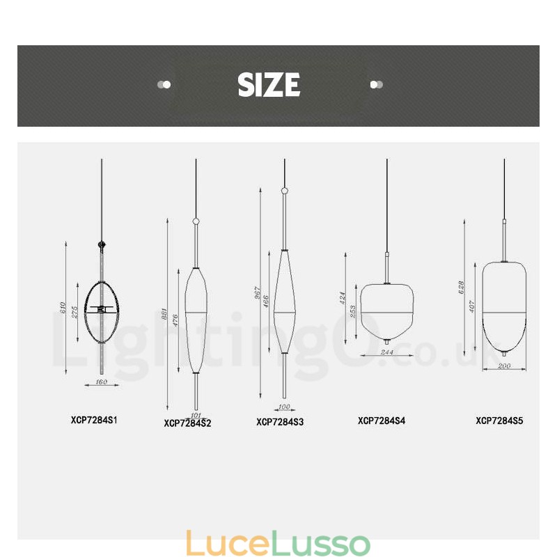 Lampada a sospensione moderna e contemporanea con paralume in vetro e colori sfumati