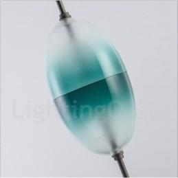 Lampada a sospensione moderna e contemporanea con paralume in vetro e colori sfumati
