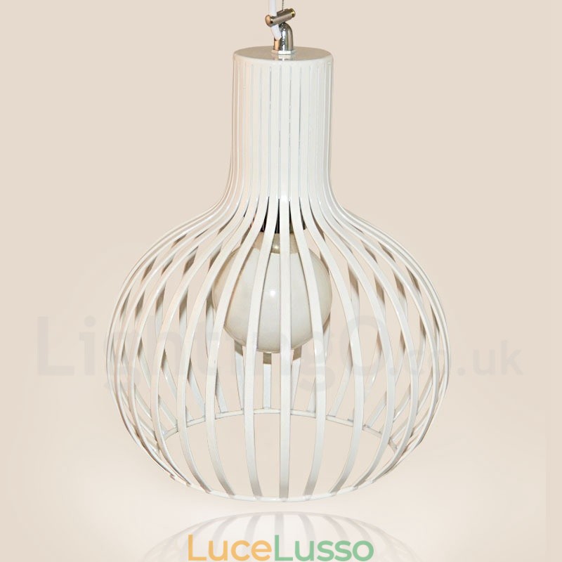 Lampada a sospensione moderna contemporanea in metallo a 1 luce