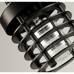 Lampada a sospensione retrò vintage in metallo a 1 luce