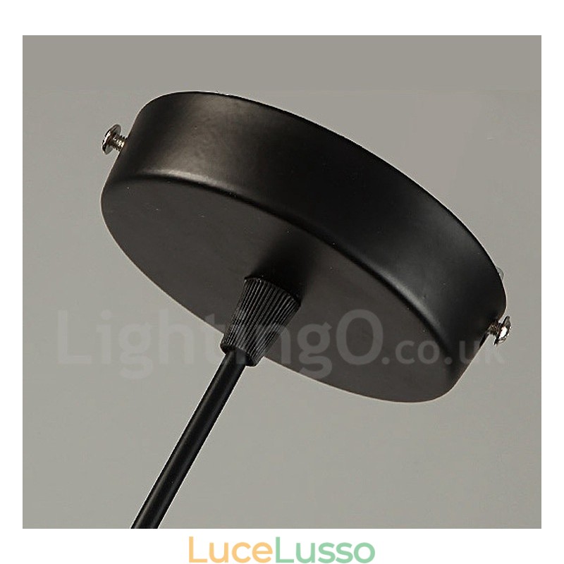 Lampada a sospensione retrò vintage in metallo a 1 luce