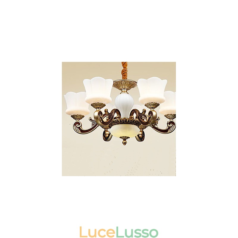 Lampada a sospensione retrò in lega di zinco creativa da giardino
