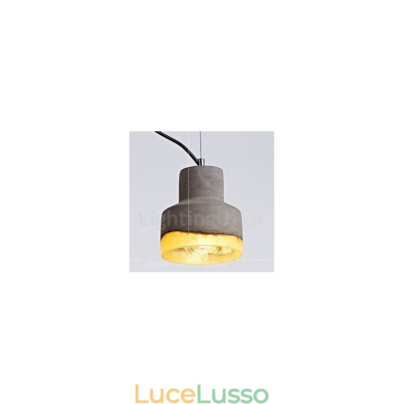 Lampada a sospensione moderna contemporanea in cemento a 1 luce