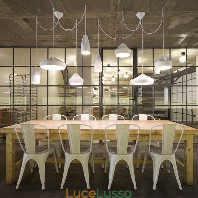 Lampada a sospensione moderna contemporanea multicolore