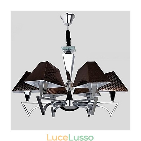 Lampadario in ferro battuto alla moda, illuminazione artistica, lampadario con 6 luci Lampadario in ferro battuto alla moda, illuminazione artistica, lampadario con 6 luci