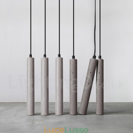 Lampada a sospensione moderna contemporanea in cemento a 1 luce Lampada a sospensione moderna contemporanea in cemento a 1 luce