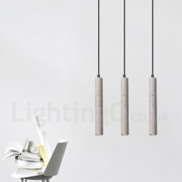 Lampada a sospensione moderna contemporanea in cemento a 1 luce