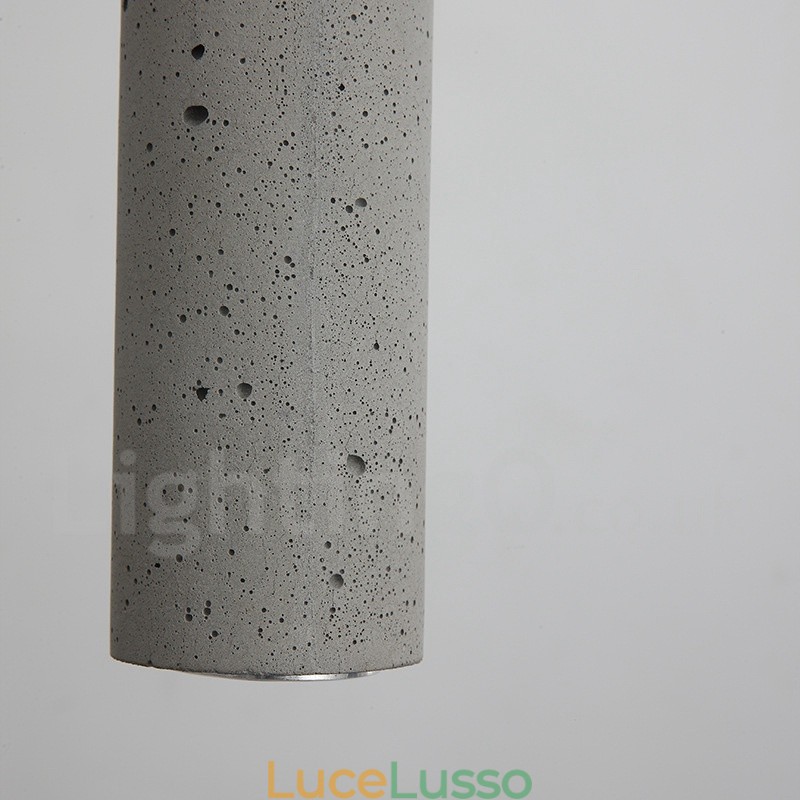 Lampada a sospensione moderna contemporanea in cemento a 1 luce