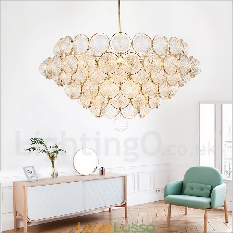Lampada a sospensione moderna contemporanea di lusso a 1 luce