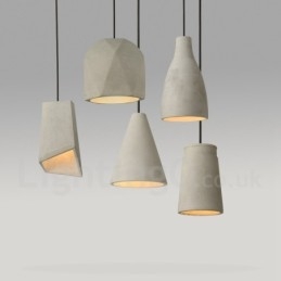 Lampada a sospensione in cemento 1 luce