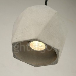 Lampada a sospensione in cemento 1 luce