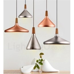 Lampada a sospensione moderna contemporanea in metallo a 1 luce