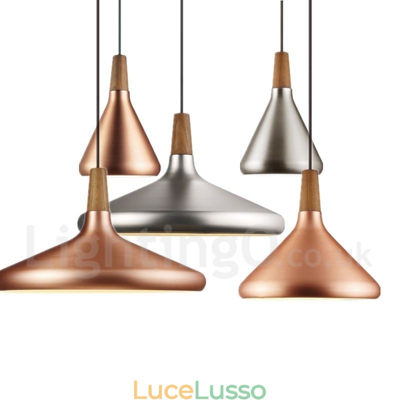 Lampada a sospensione moderna contemporanea in metallo a 1 luce