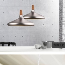 Lampada a sospensione moderna contemporanea in metallo a 1 luce