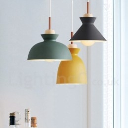 Lampada a sospensione moderna contemporanea in metallo multicolore