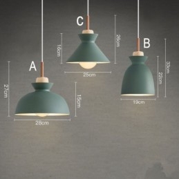 Lampada a sospensione moderna contemporanea in metallo multicolore