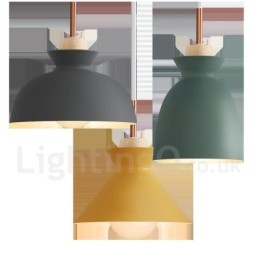 Lampada a sospensione moderna contemporanea in metallo multicolore