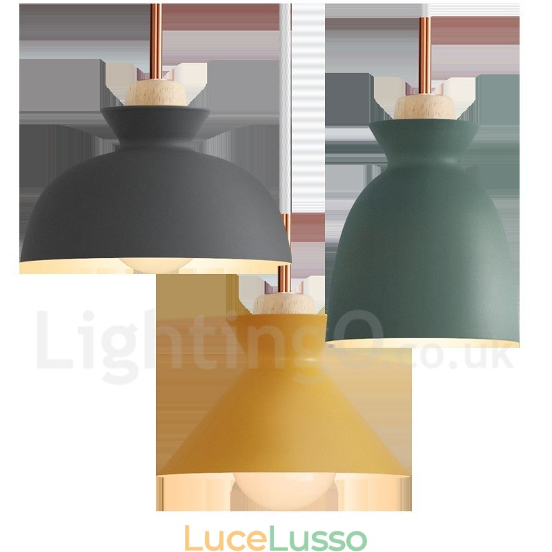 Lampada a sospensione moderna contemporanea in metallo multicolore