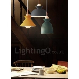 Lampada a sospensione moderna contemporanea in metallo multicolore