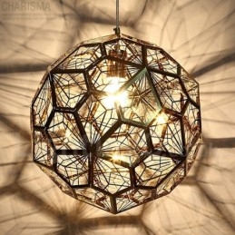 Lampada a sospensione moderna contemporanea a 1 luce a globo