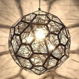 Lampada a sospensione moderna contemporanea a 1 luce a globo
