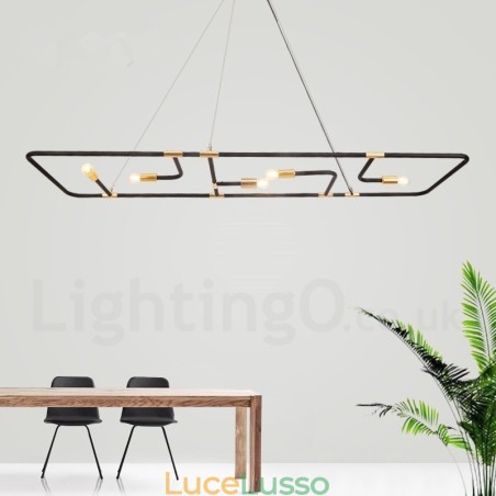 Lampada a sospensione moderna e contemporanea a 5 luci Lampada a sospensione moderna e contemporanea a 5 luci