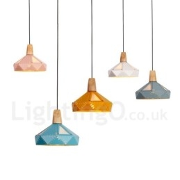 Lampada a sospensione moderna contemporanea multicolore a 1 luce