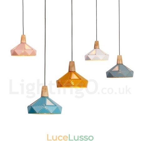 Lampada a sospensione moderna contemporanea multicolore a 1 luce Lampada a sospensione moderna contemporanea multicolore a 1 luce
