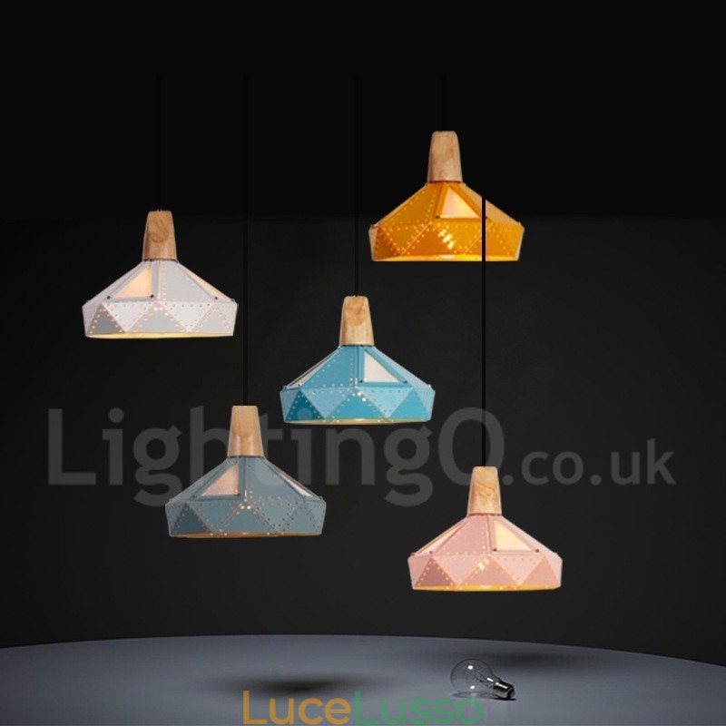Lampada a sospensione moderna contemporanea multicolore a 1 luce