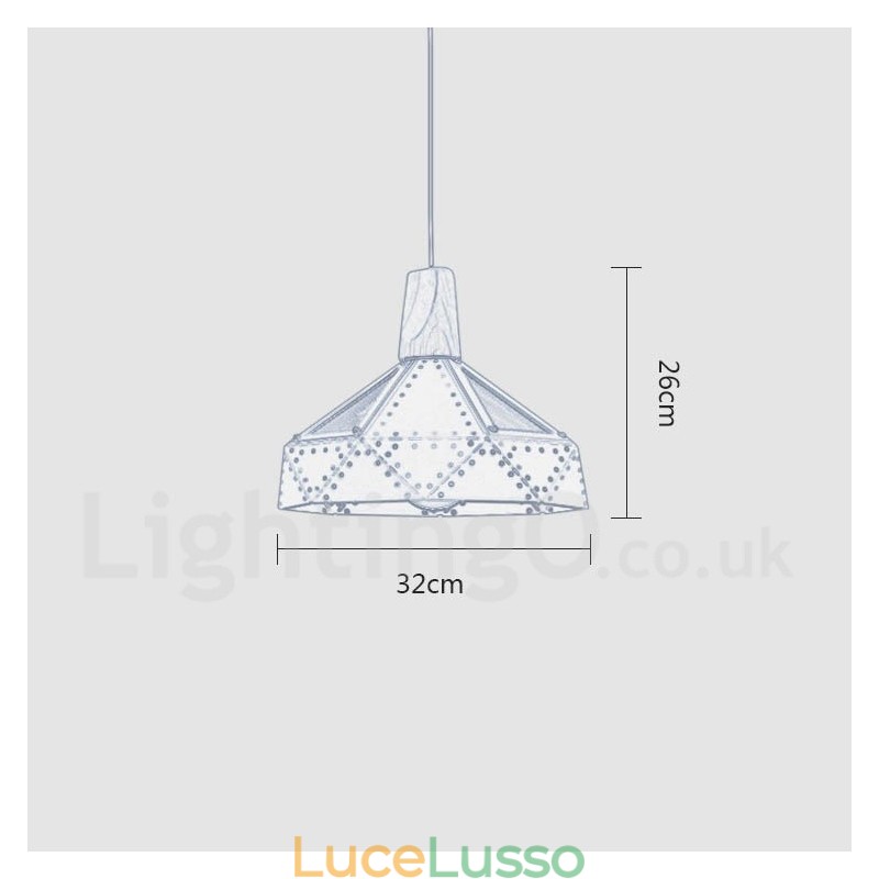 Lampada a sospensione moderna contemporanea multicolore a 1 luce