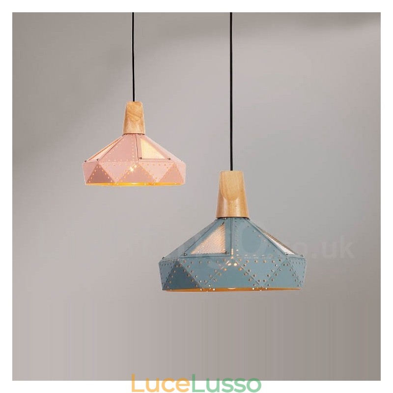 Lampada a sospensione moderna contemporanea multicolore a 1 luce