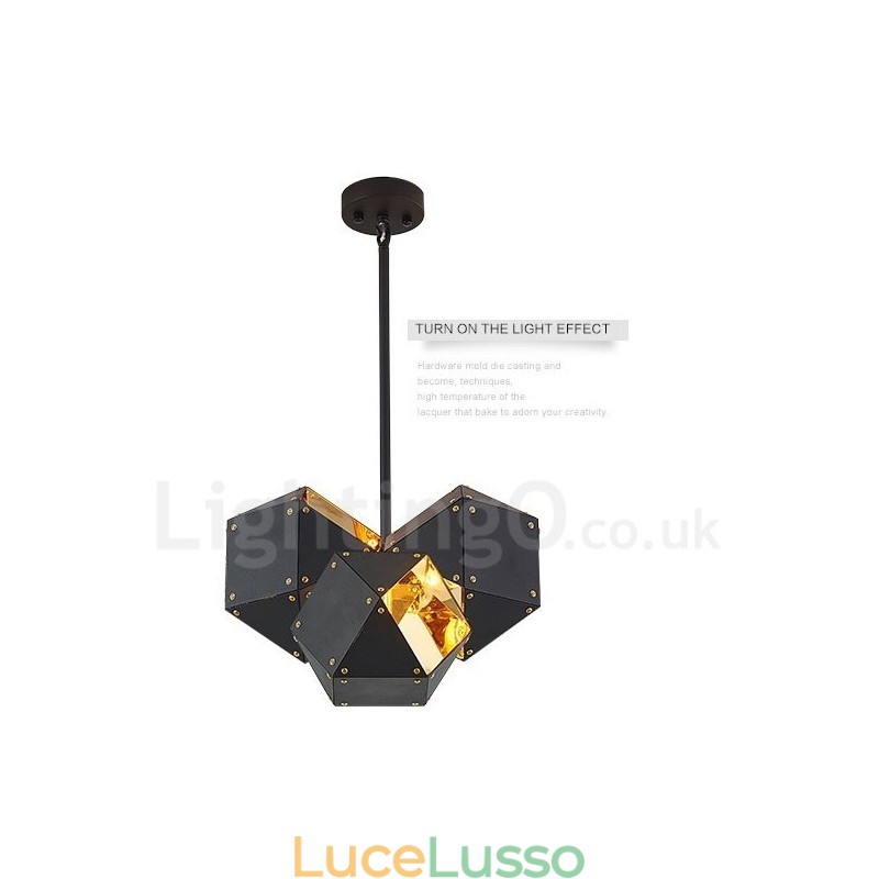Lampada a sospensione moderna e contemporanea a 3 luci