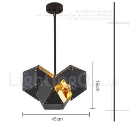 Lampada a sospensione moderna e contemporanea a 3 luci