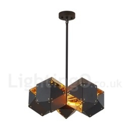 Lampada a sospensione moderna e contemporanea a 5 luci