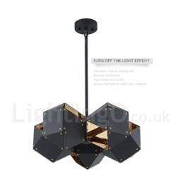 Lampada a sospensione moderna e contemporanea a 5 luci