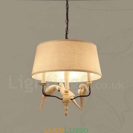 Lampada a sospensione rustica vintage a 3 luci Lampada a sospensione rustica vintage a 3 luci