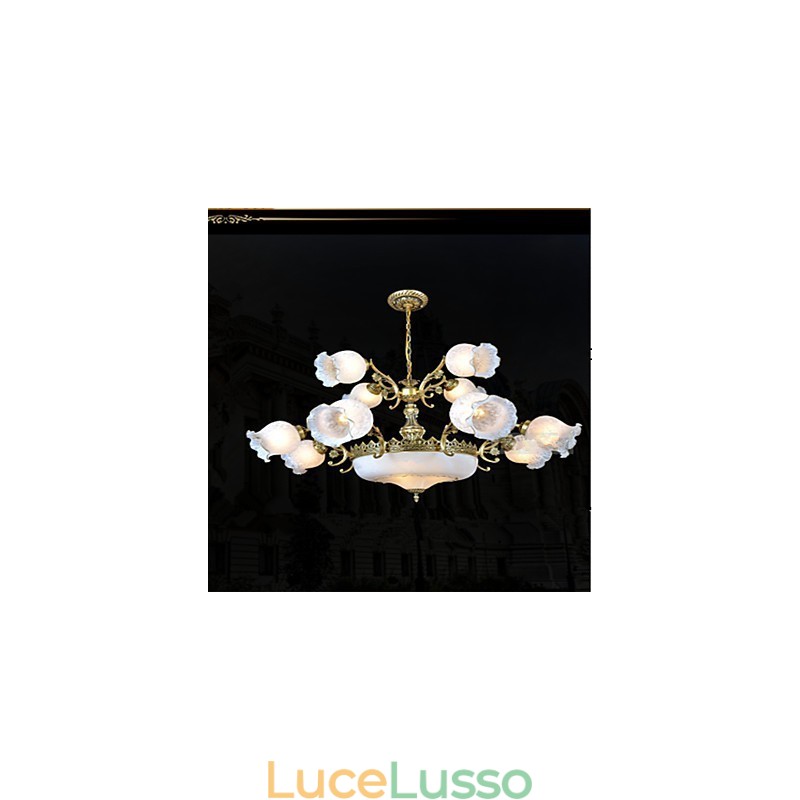Lampadario Tradizionale Classico Vintage Retro Metallo