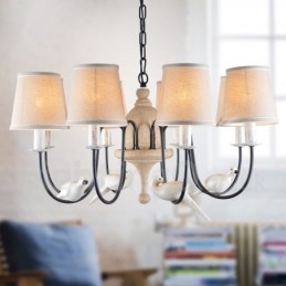 Lampada a sospensione rustica vintage da 8 luci