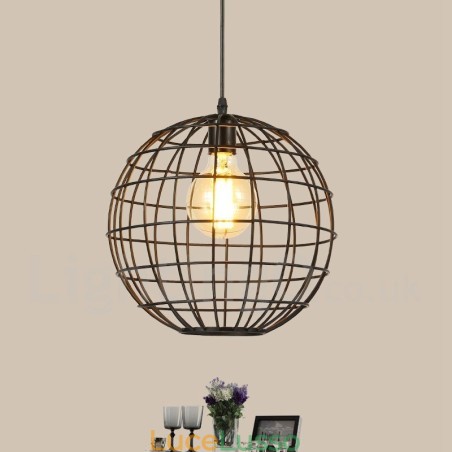 Lampada a sospensione Country Vintage Globe Lampada a sospensione Country Vintage Globe