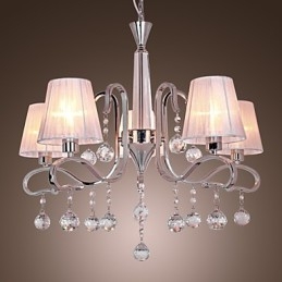 Lampadario moderno contemporaneo in cristallo elettroplaccato