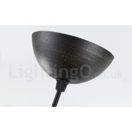 Lampada a sospensione in metallo retrò vintage a 1 luce