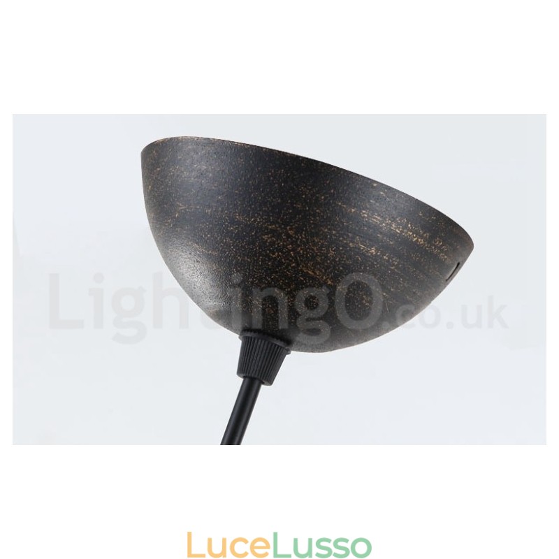 Lampada a sospensione in metallo retrò vintage a 1 luce