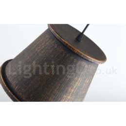 Lampada a sospensione in metallo retrò vintage a 1 luce