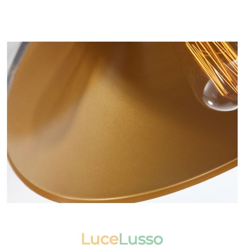 Lampada a sospensione in metallo retrò vintage a 1 luce