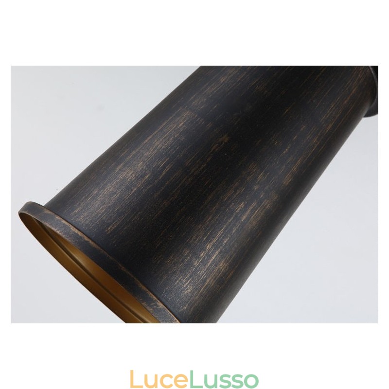 Lampada a sospensione in metallo retrò vintage a 1 luce