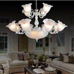 Lampadario Tradizionale Classico Vintage Retro Metallo