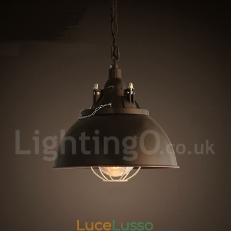 Lampada a sospensione retrò vintage in metallo a 1 luce Lampada a sospensione retrò vintage in metallo a 1 luce