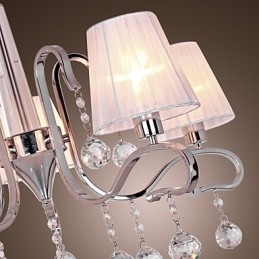 Lampadario moderno contemporaneo in cristallo elettroplaccato