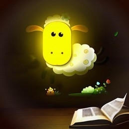 Creative Spirit Intelligent Light Control Piccola luce notturna Lampada da parete per bambini Luci